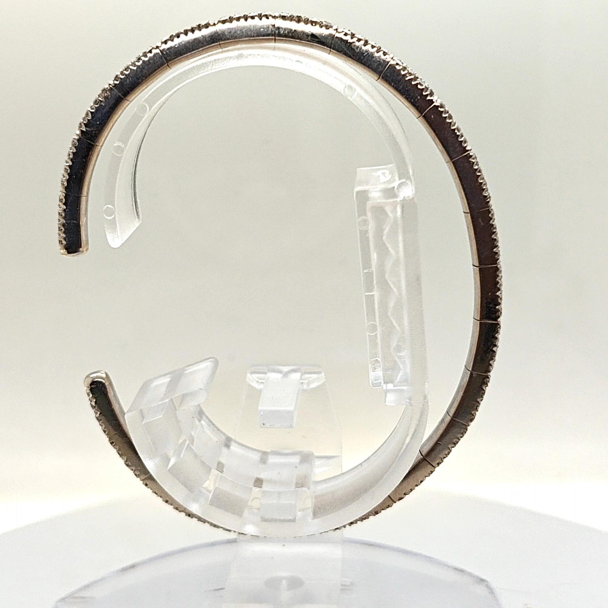 BANGLE CUFF BRACELET PAVE DIAMOND SET 18KT WHITE GOLD
