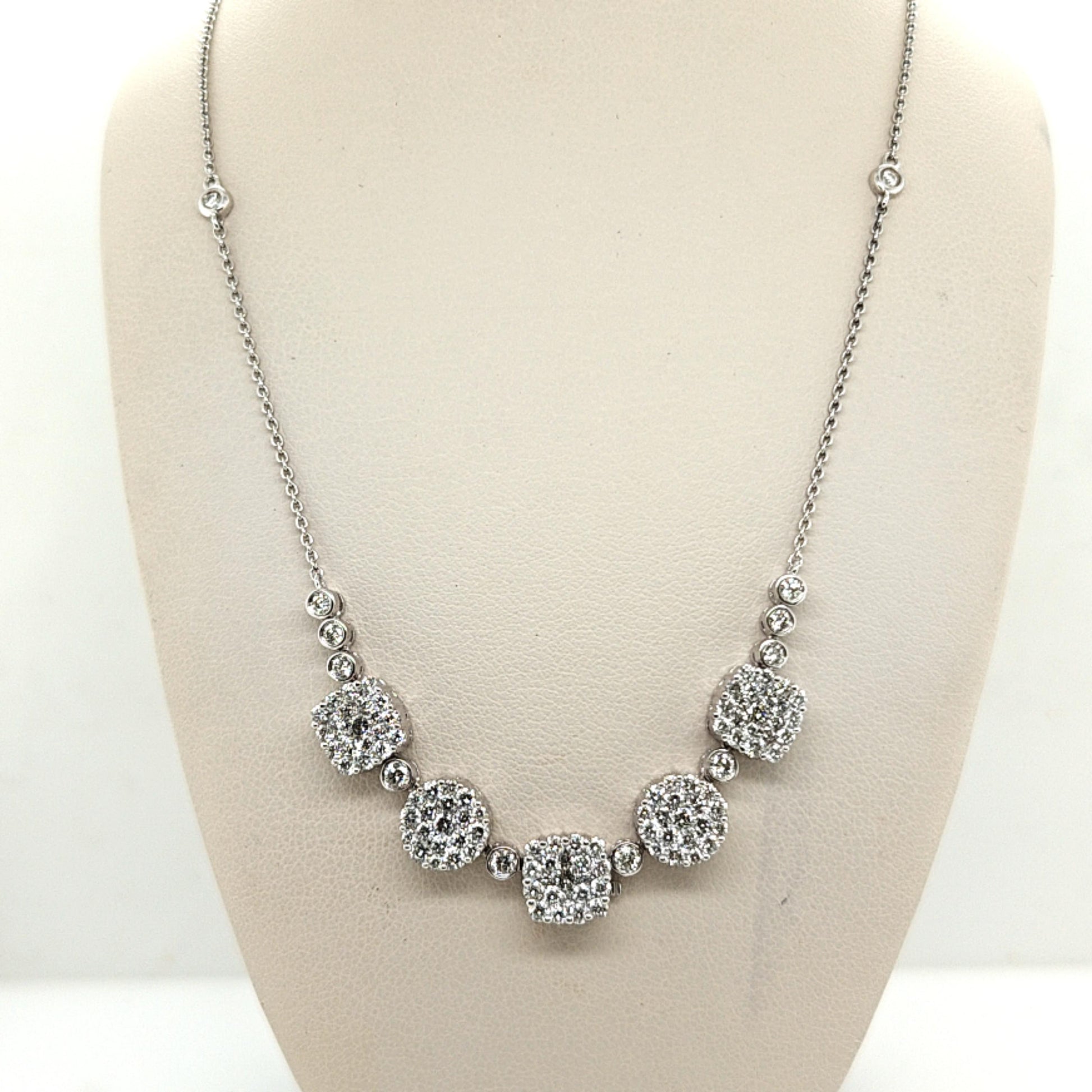 DIAMOND NECKLACE CREGG RUTH WHITE GOLD 3.60CT