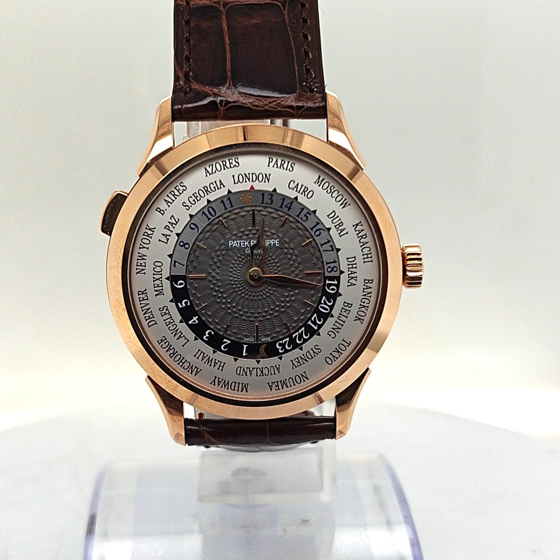 PATEK PHILIPPE "WORLD TIME" WATCH 5230R ROSE GOLD COMPLETE SET