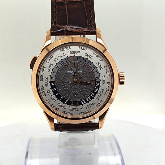 PATEK PHILIPPE "WORLD TIME" WATCH 5230R ROSE GOLD COMPLETE SET
