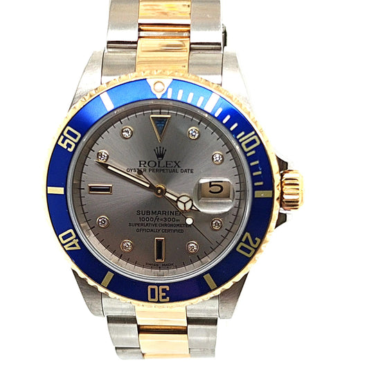 ROLEX SUBMARINER TWO TONE ORIGINAL SERTI DIAL