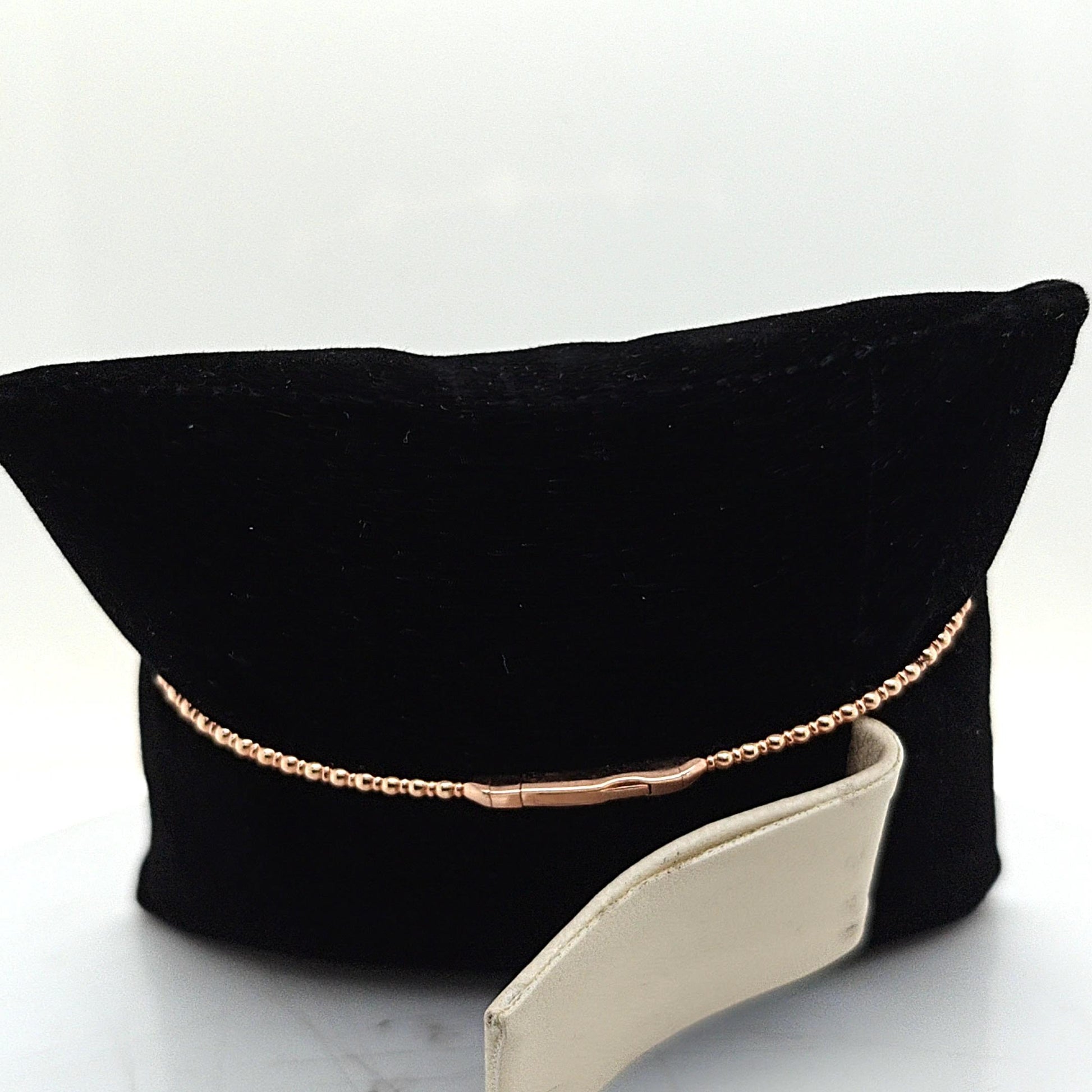 DIAMOND 5 CLUSTER BANGLE BRACELET FLEXIBLE ROSE GOLD 1.05CT