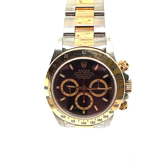 ROLEX DAYTONA TWO TONE BLACK DIAL