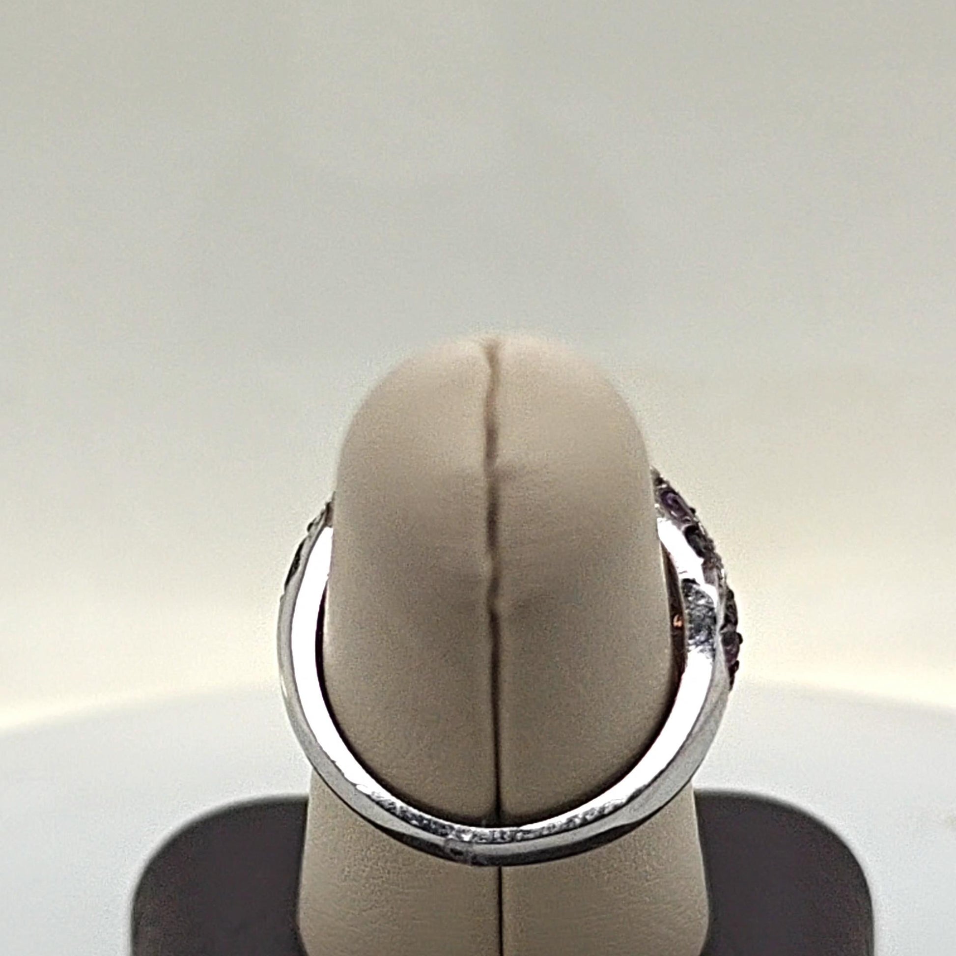 MULTI STONE AND DIAMOND STARFISH RING WHITE GOLD