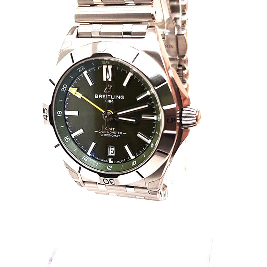 BREITLING CHRONOMAT GMT GREEN DIAL LIMITED EDITION GIANNIS ANTETOKOUNMPO
