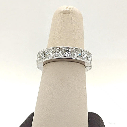 DIAMOND ETERNITY BAND PRINCESS CUT 10.05CT PLATINUM