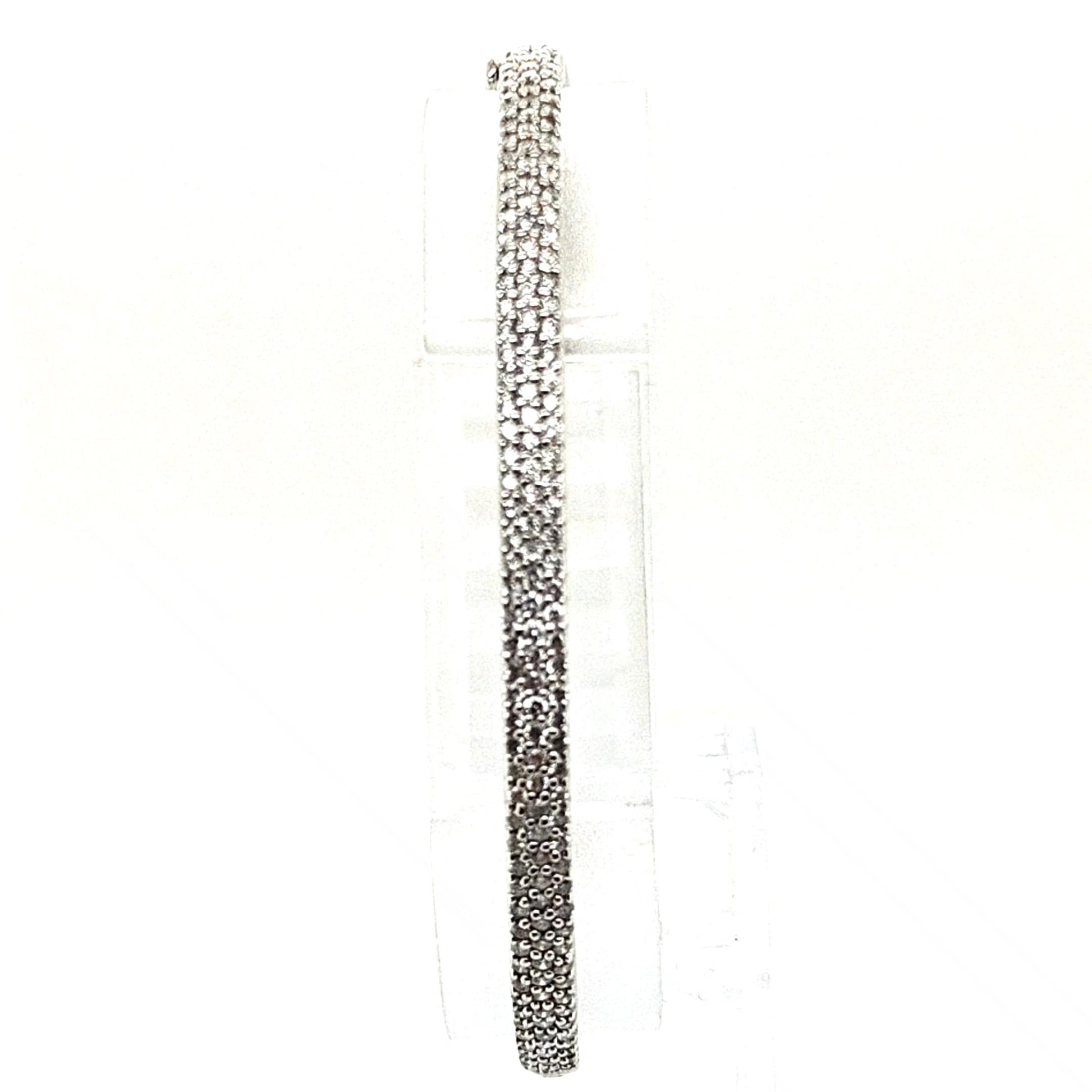 DIAMOND PAVE BANGLE 2.16CTW WHITE GOLD