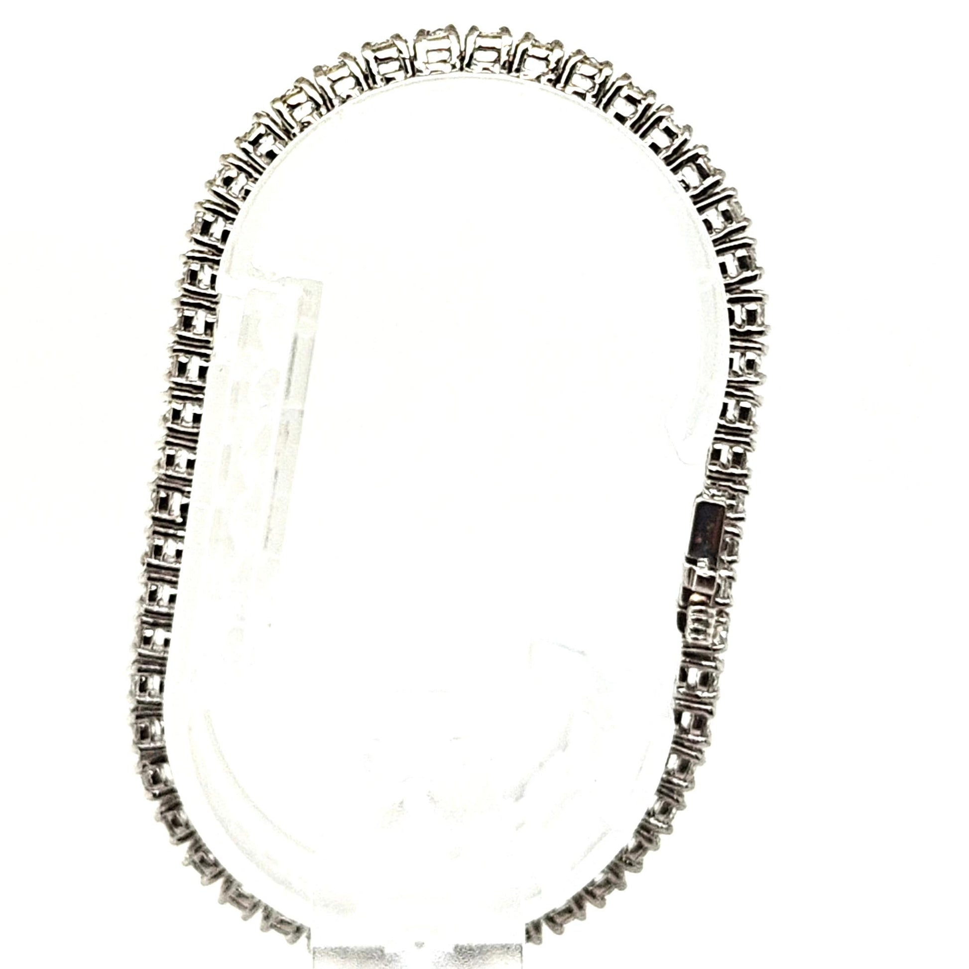 DIAMOND TENNIS BRACELET 5.07CT WHITE GOLD