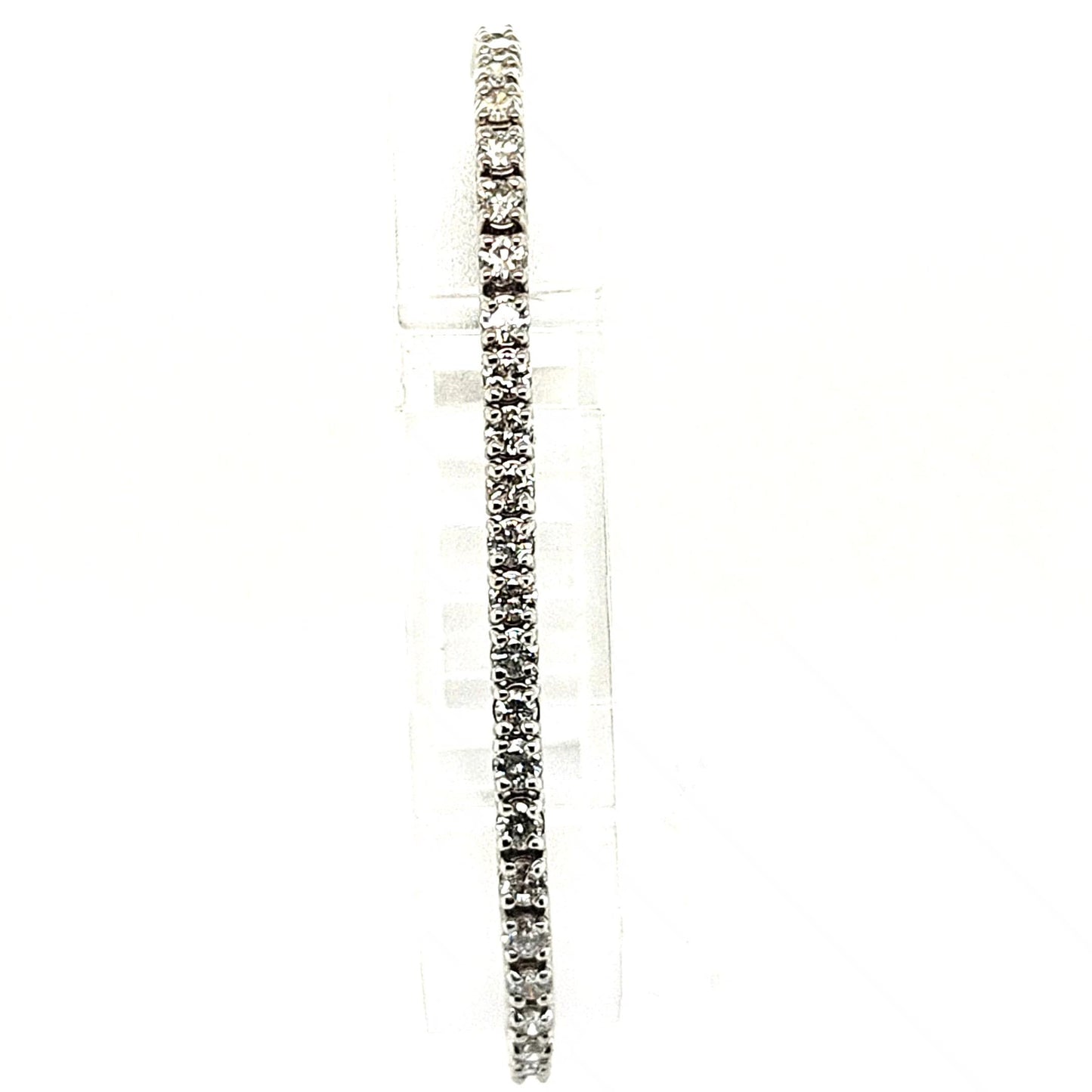 DIAMOND TENNIS BRACELET 5.07CT WHITE GOLD