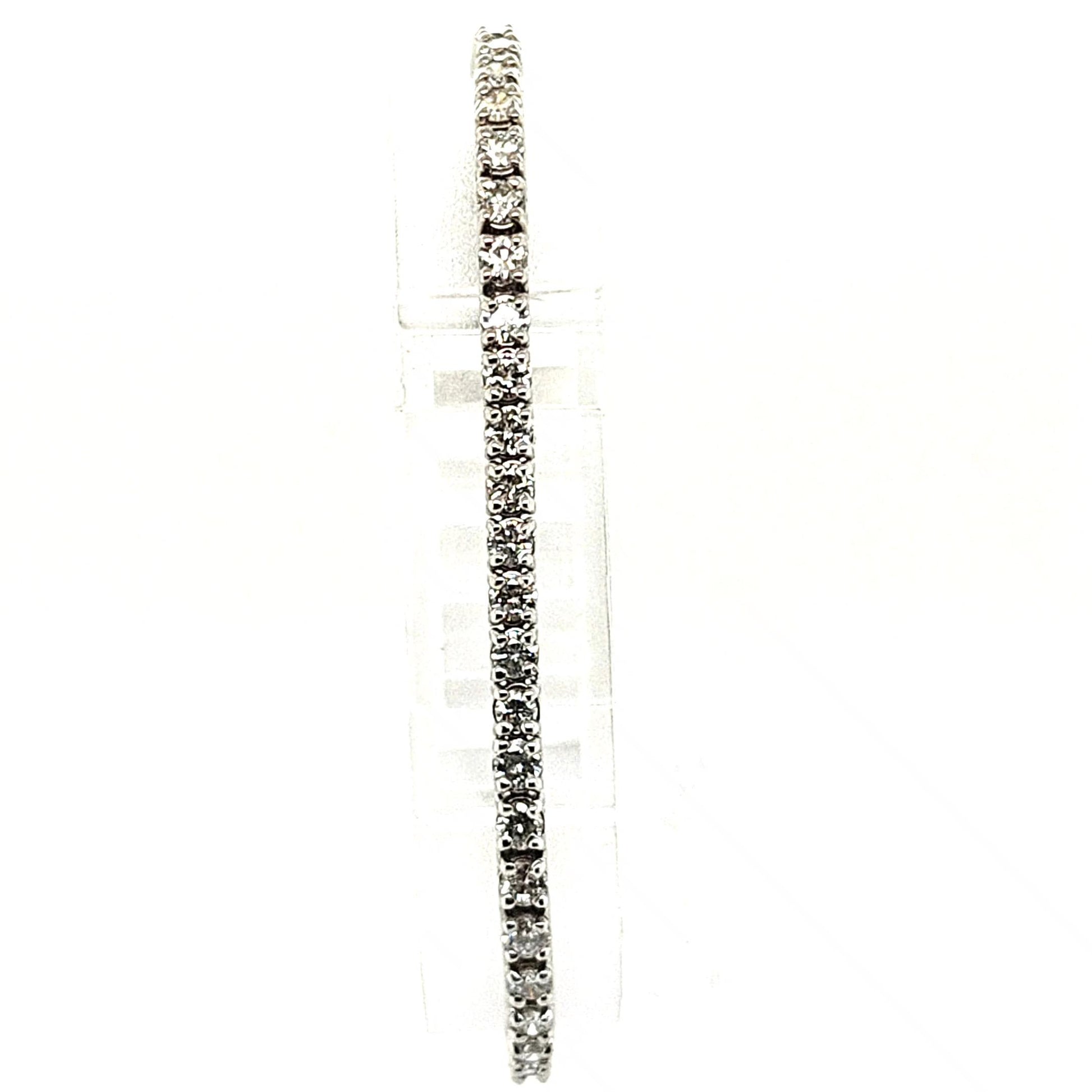 DIAMOND TENNIS BRACELET 5.07CT WHITE GOLD