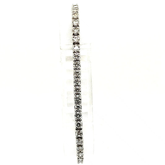 DIAMOND TENNIS BRACELET 5.07CT WHITE GOLD
