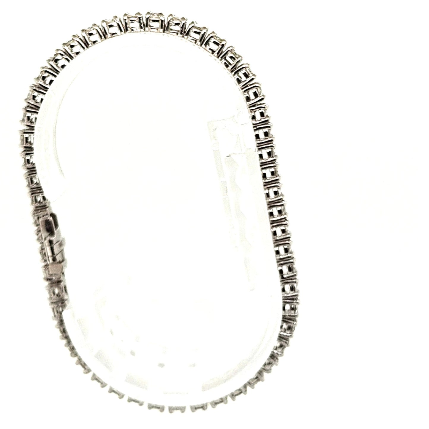 DIAMOND TENNIS BRACELET 5.07CT WHITE GOLD