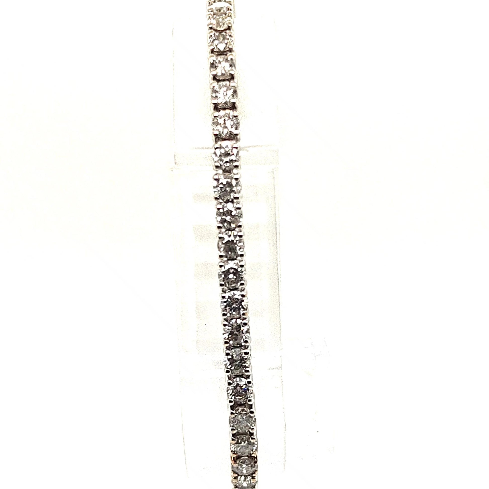 DIAMOND TENNIS BRACELET 6.24CT WHITE GOLD