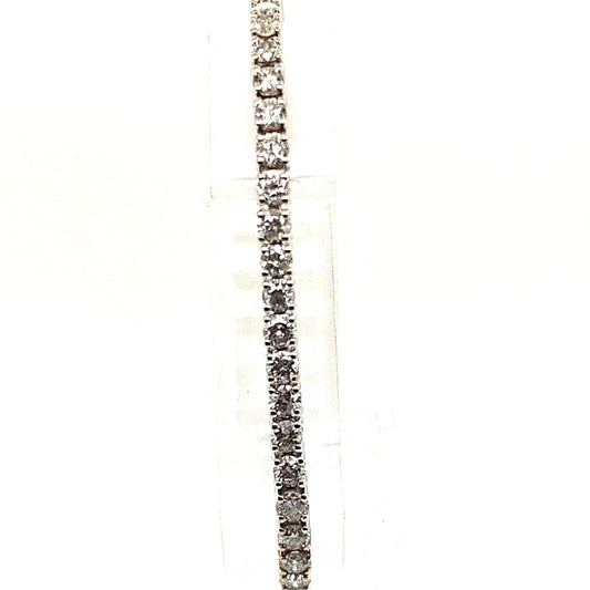 DIAMOND TENNIS BRACELET 6.24CT WHITE GOLD