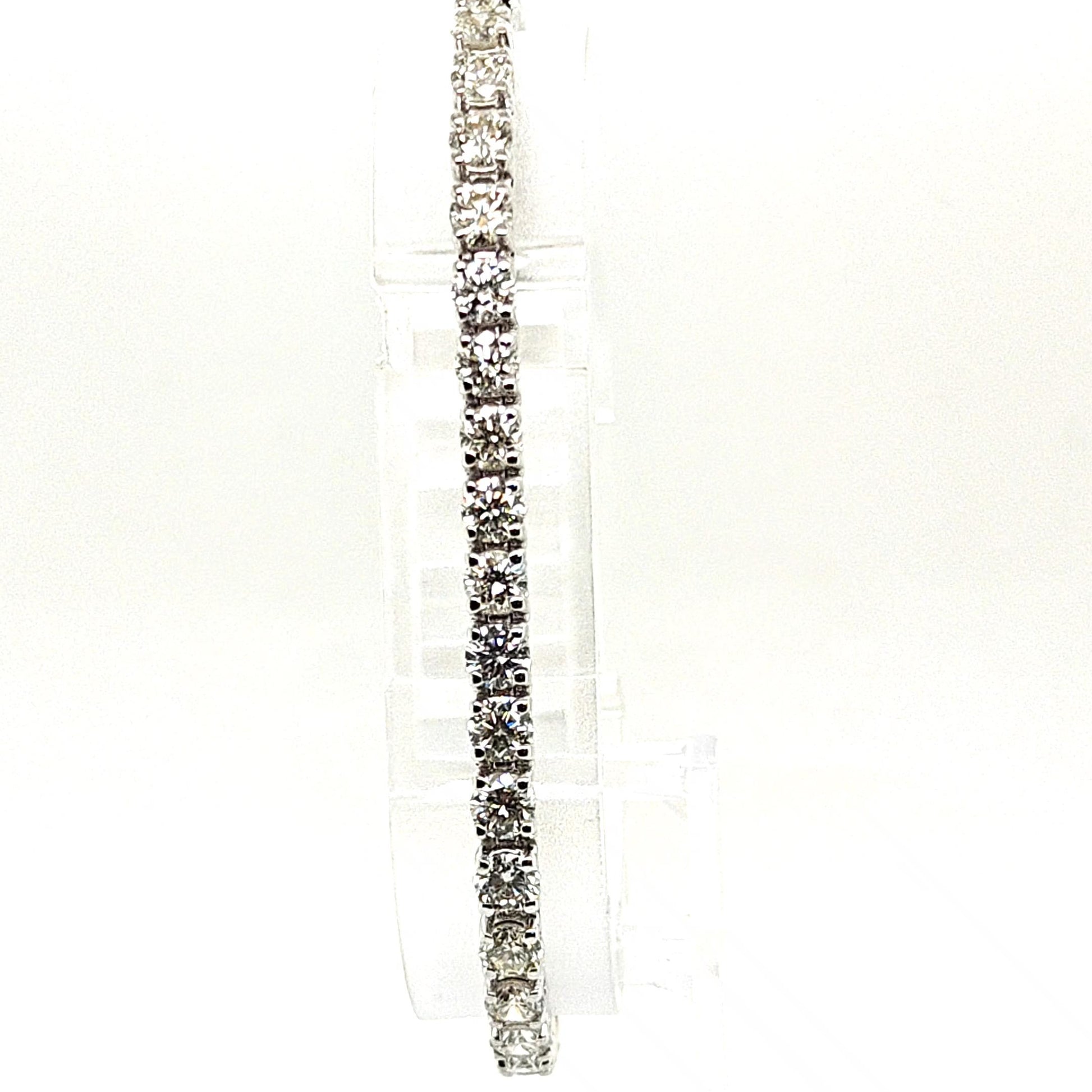 DIAMOND TENNIS BRACELET 10.05CT WHITE GOLD