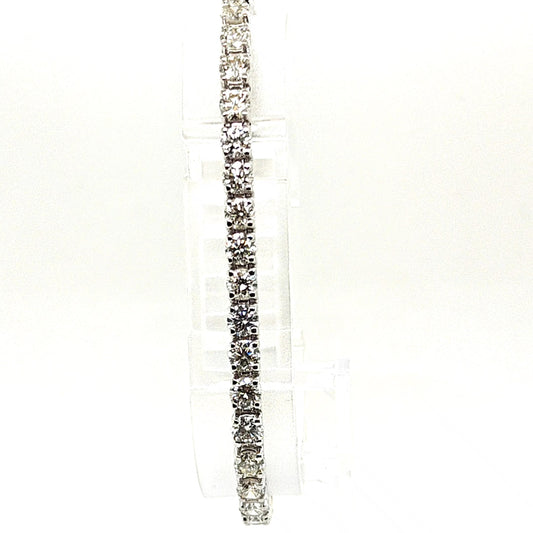 DIAMOND TENNIS BRACELET 10.05CT WHITE GOLD