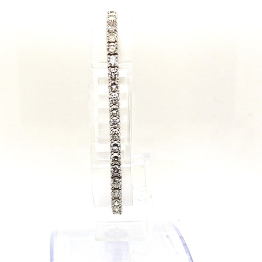 DIAMOND TENNIS BRACELET 6.92CT WHITE GOLD