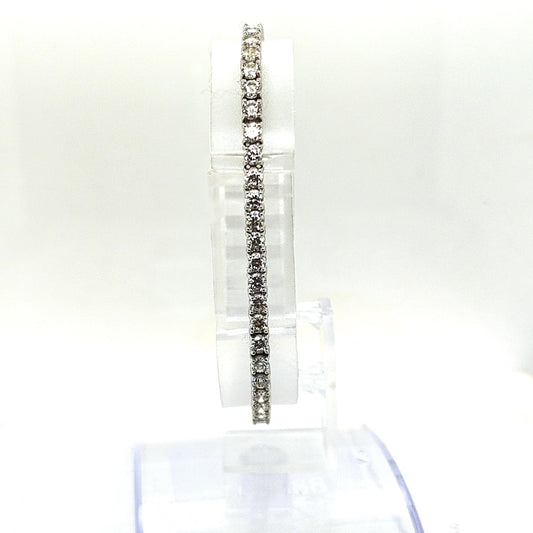 DIAMOND TENNIS BRACELET 5.90CT WHITE GOLD