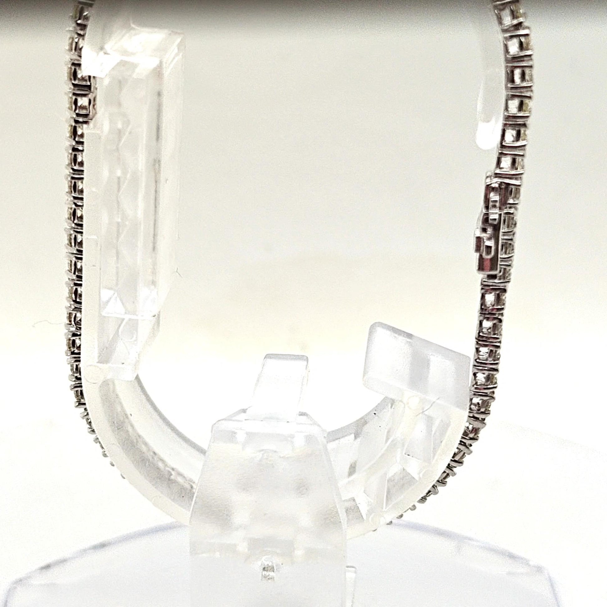 DIAMOND TENNIS BRACELET 3.02CT WHITE GOLD