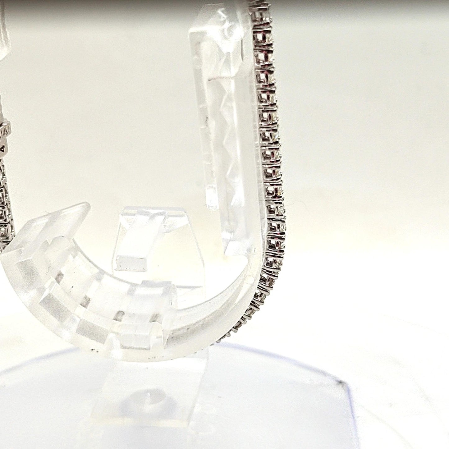 DIAMOND TENNIS BRACELET 3.02CT WHITE GOLD