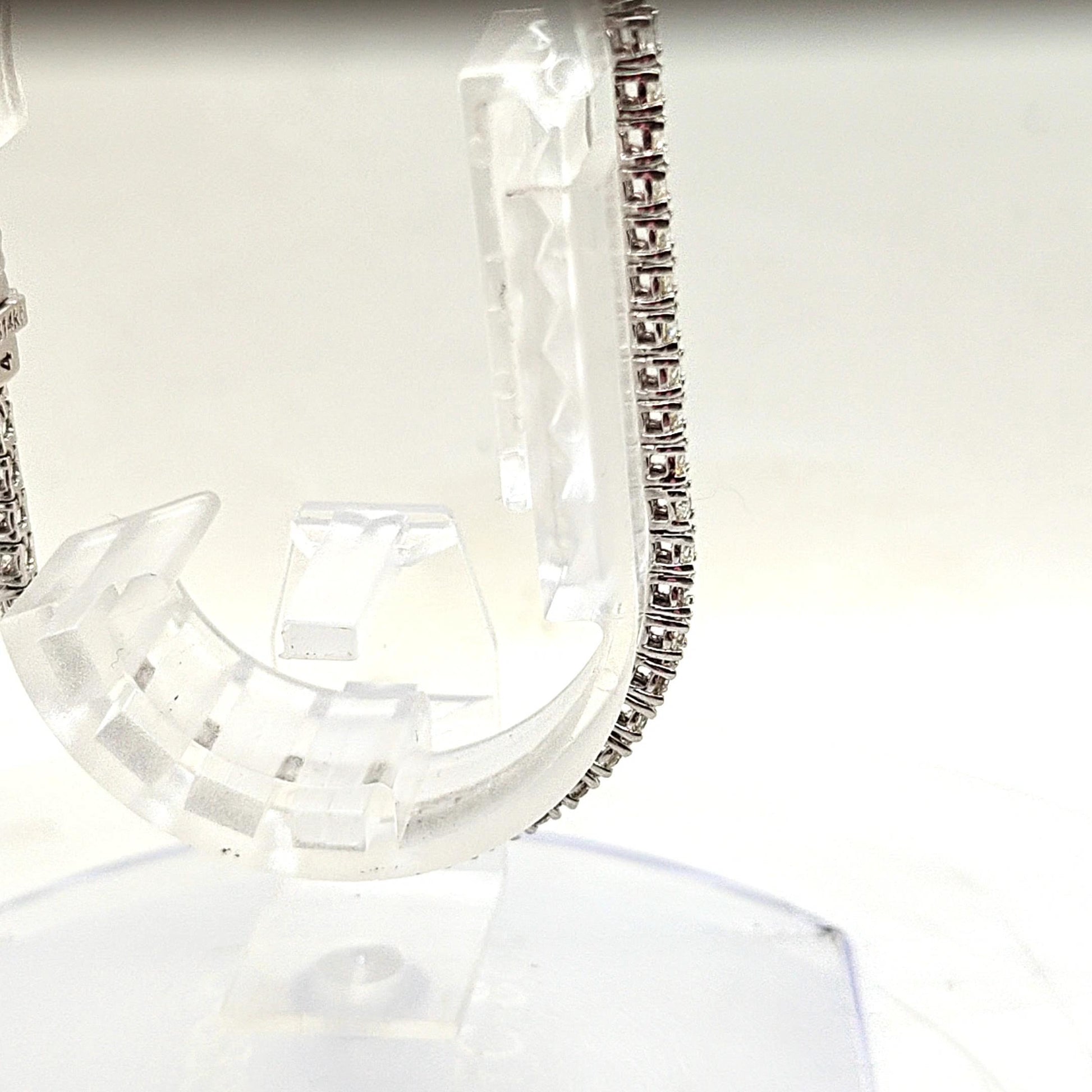 DIAMOND TENNIS BRACELET 3.02CT WHITE GOLD