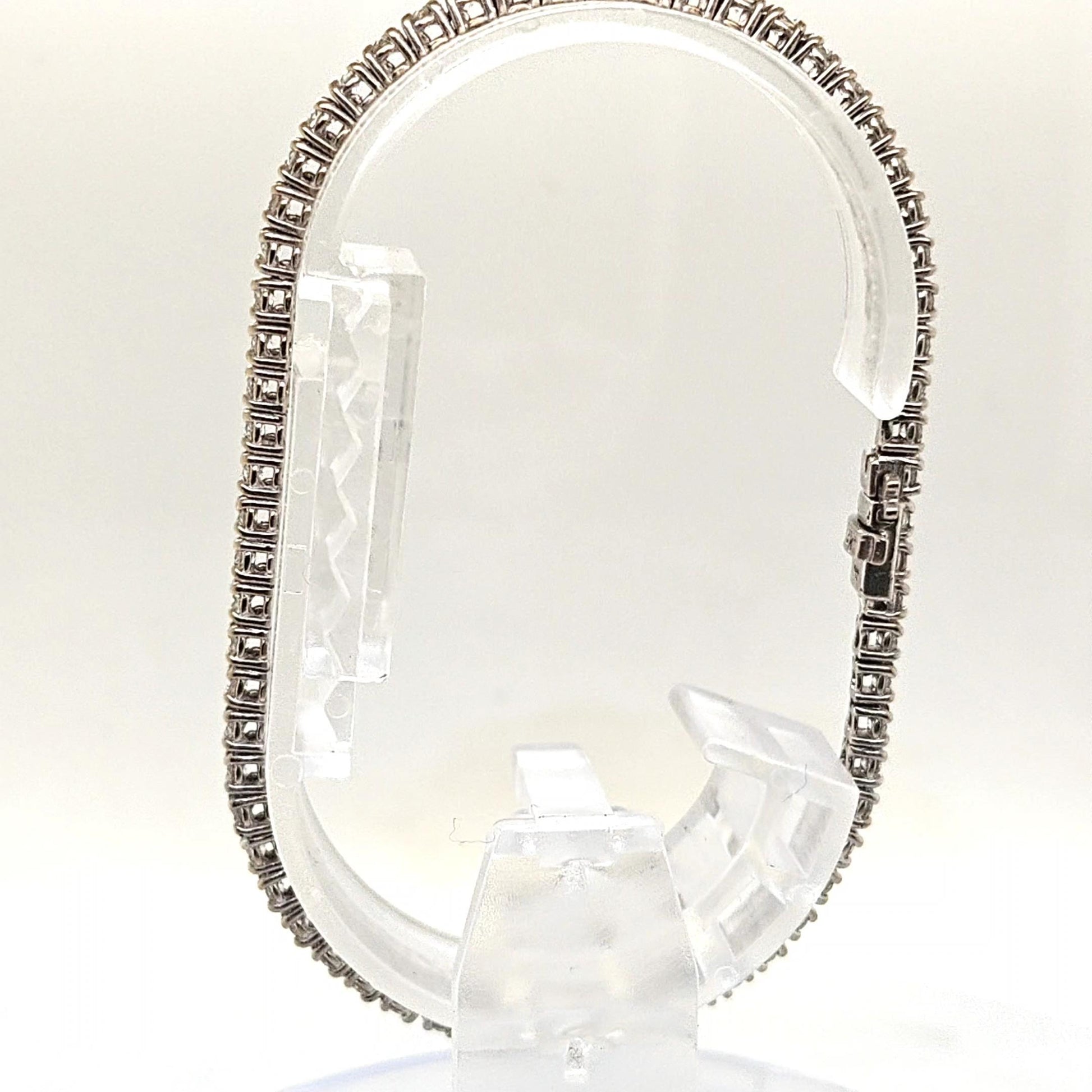 DIAMOND TENNIS BRACELET 3.01CT WHITE GOLD