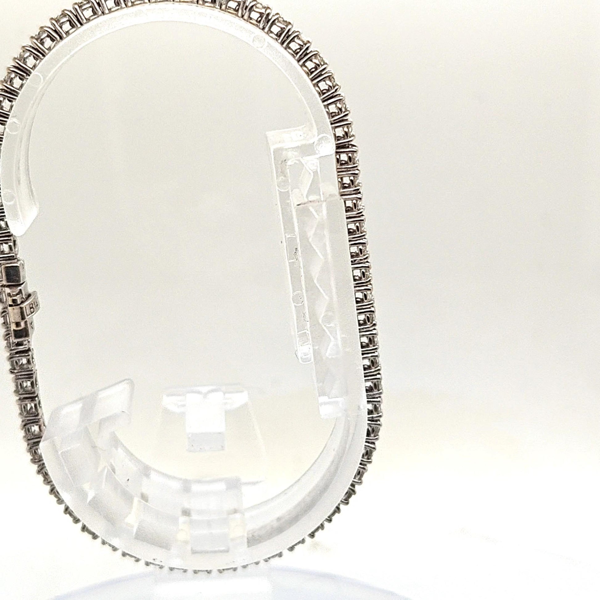 DIAMOND TENNIS BRACELET 3.01CT WHITE GOLD