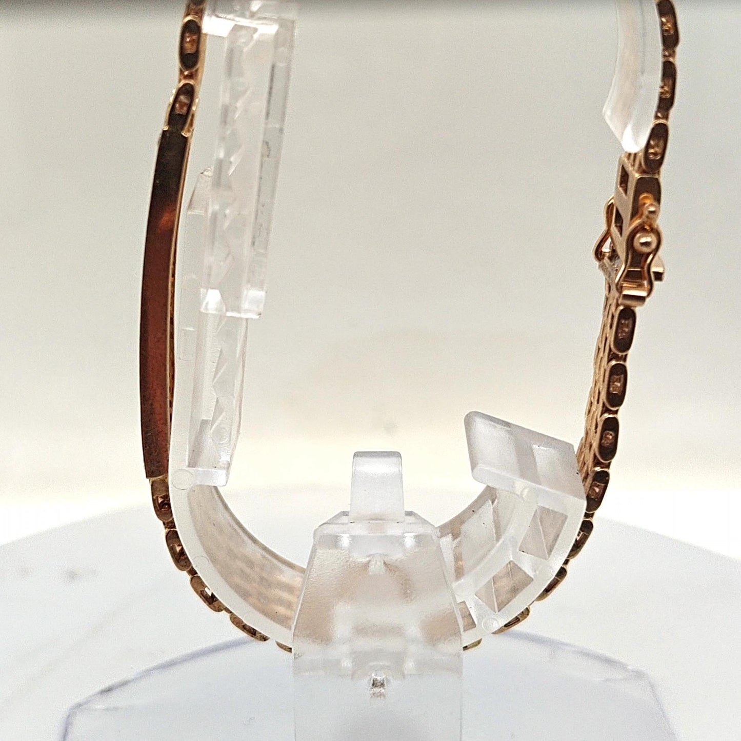 DIAMOND ID STYLE BRACELET 2.5CTW YELLOW GOLD