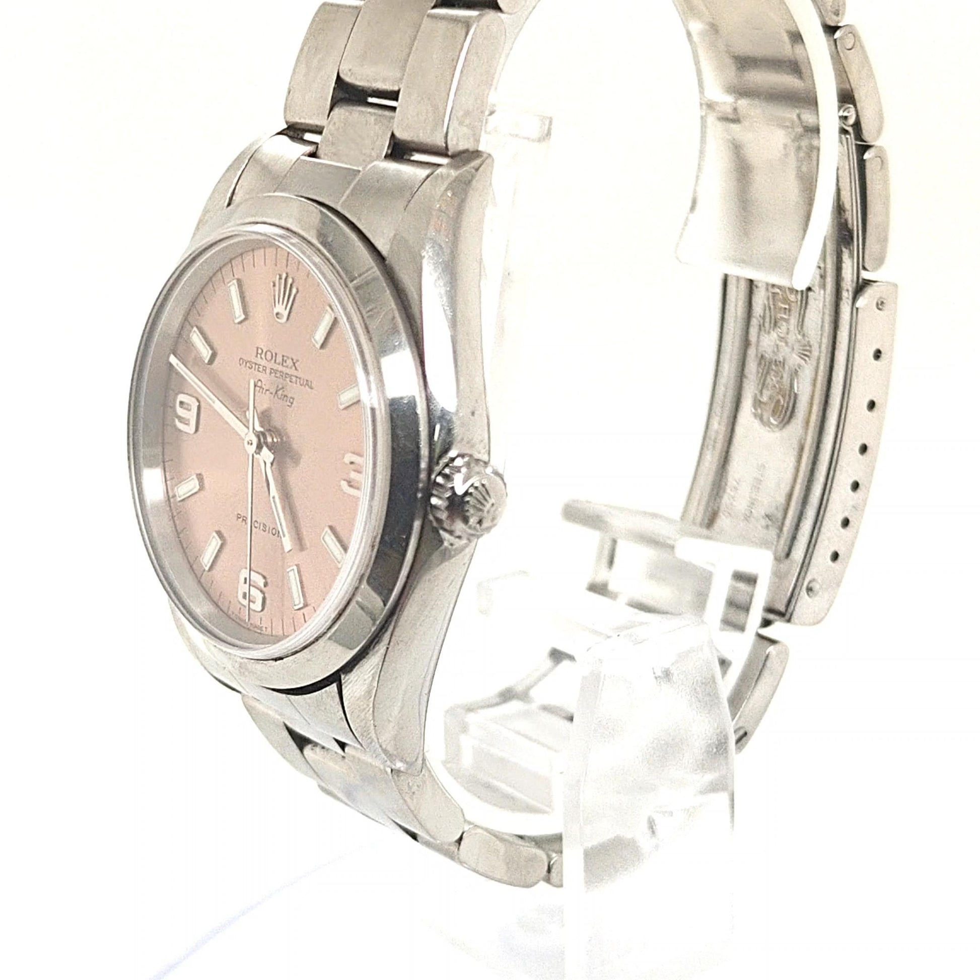 ROLEX AIR-KING SALMON DIAL STEEL OYSTER BRACELET 34MM