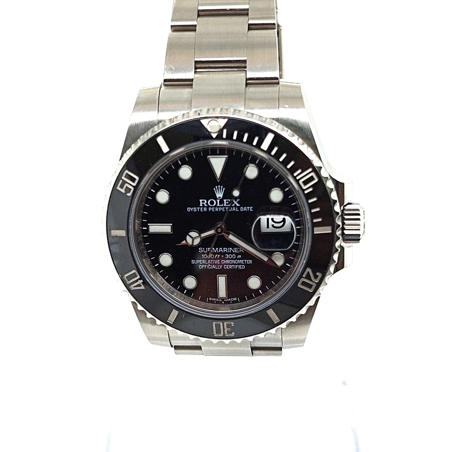 ROLEX SUBMARINER BLACK CERAMIC BEZEL STAINLESS STEEL