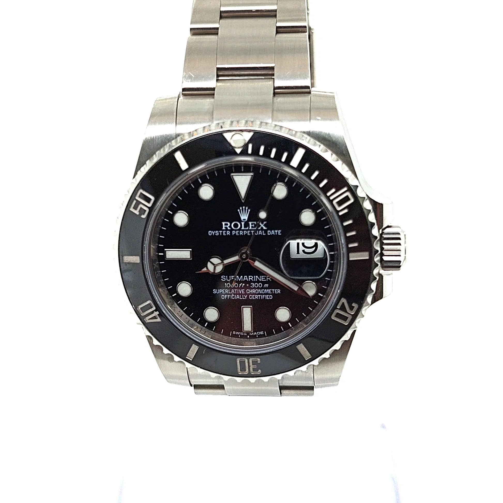 ROLEX SUBMARINER BLACK CERAMIC BEZEL STAINLESS STEEL