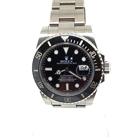 ROLEX SUBMARINER BLACK CERAMIC BEZEL STAINLESS STEEL
