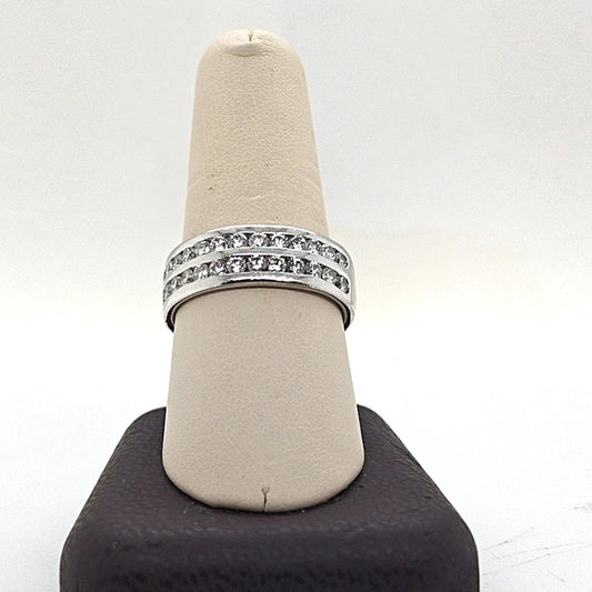 MEN'S DIAMOND WEDDING BAND PLATINUM 1.8CT