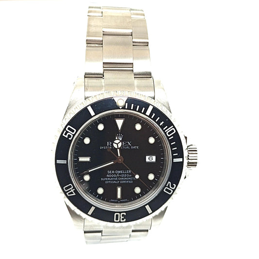 ROLEX SEA-DWELLER STAINLESS STEEL BLACK DIAL