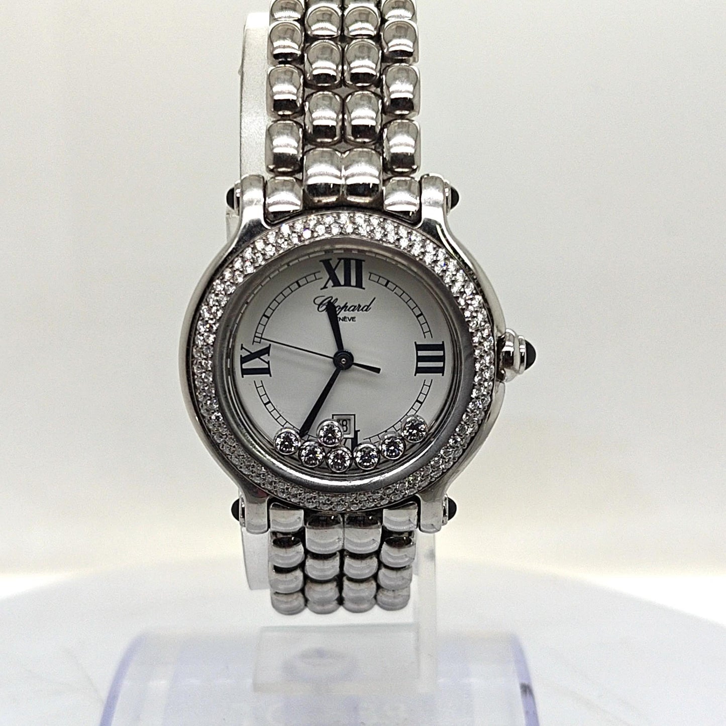 CHOPARD HAPPY SPORT DIAMOND LADIES WATCH STAINLESS STEEL