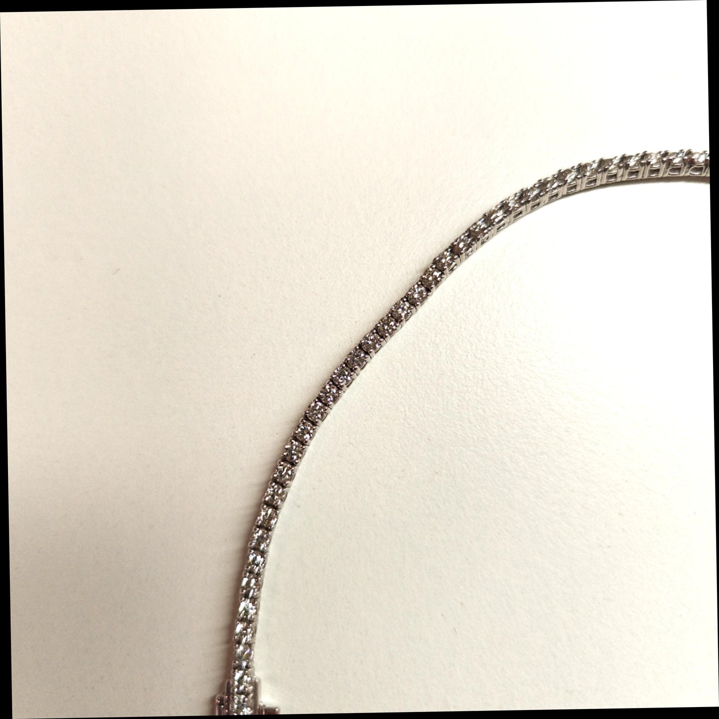 DIAMOND TENNIS BRACELET 3.04CT WHITE GOLD