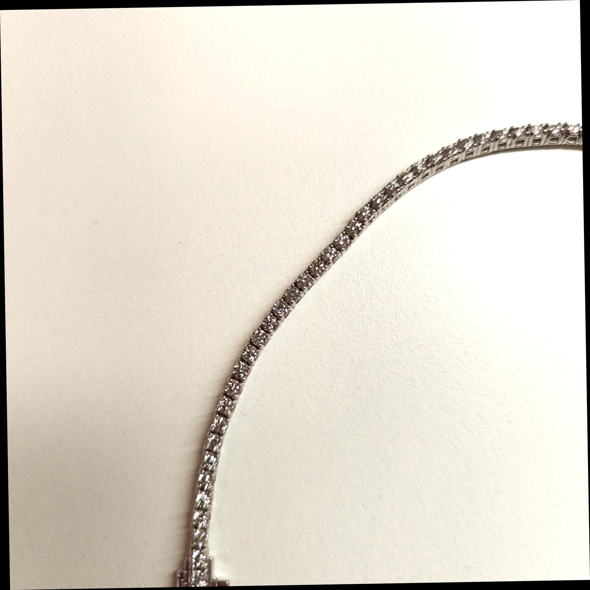 DIAMOND TENNIS BRACELET 3.04CT WHITE GOLD