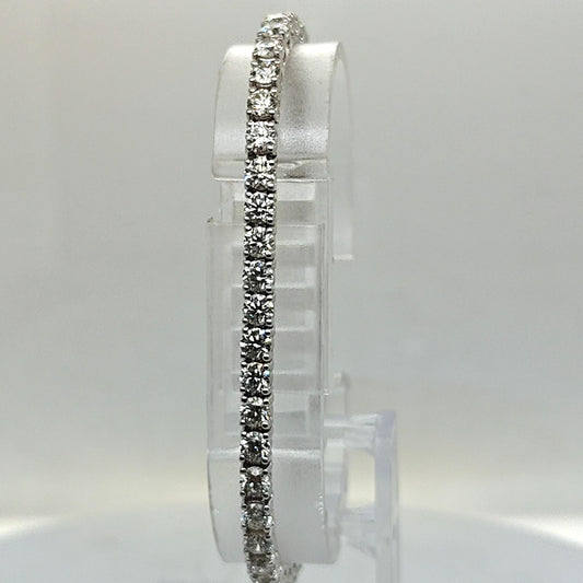 DIAMOND TENNIS BRACELET 7.06CT WHITE GOLD