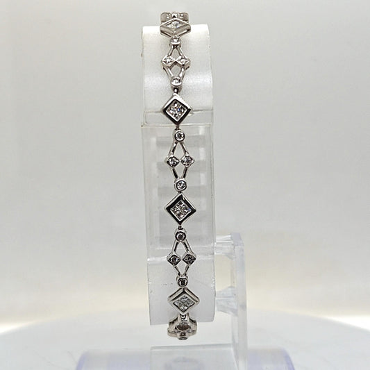 DIAMOND BRACELET 1.25CTW WHITE GOLD