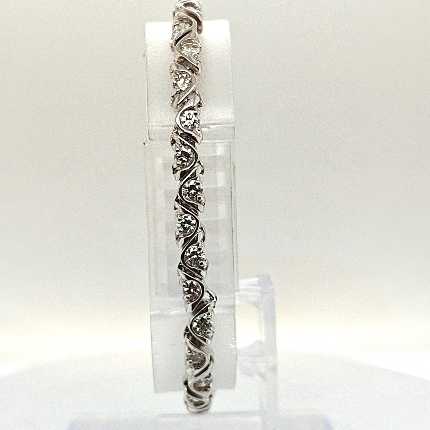 DIAMOND BRACELET 4.55CT WHITE GOLD