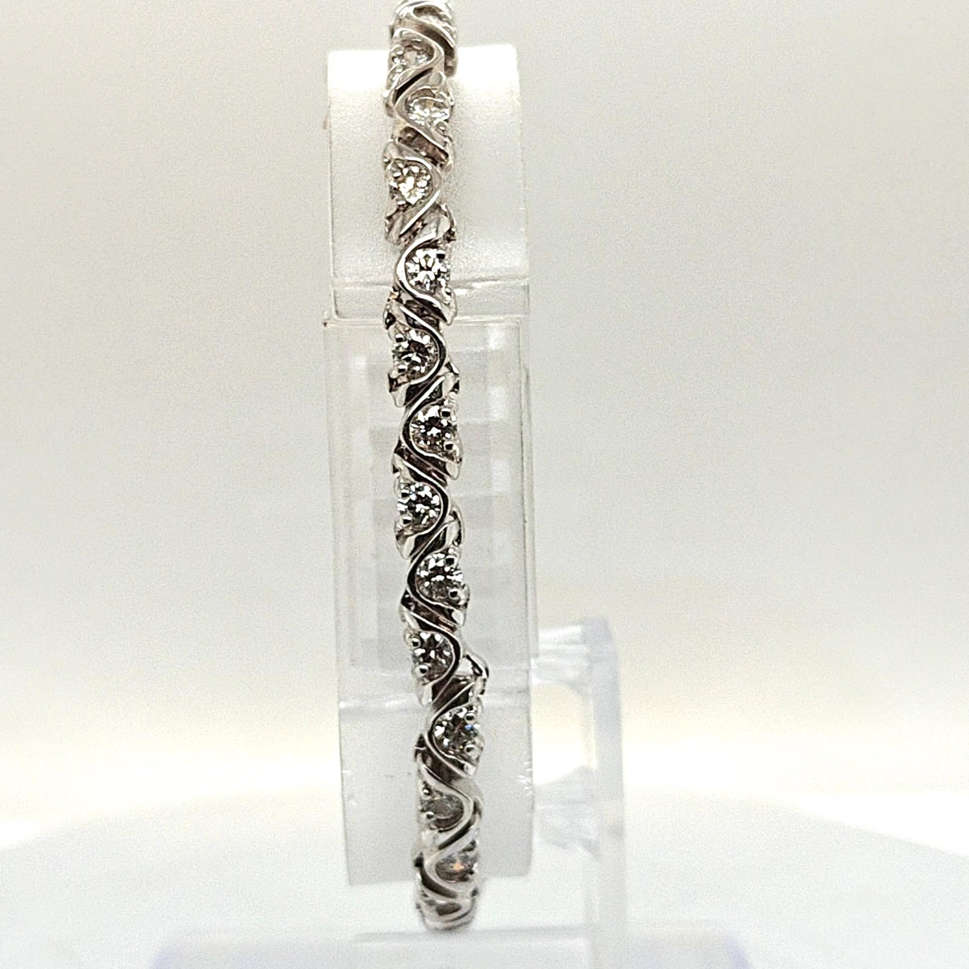 DIAMOND BRACELET 4.55CT WHITE GOLD