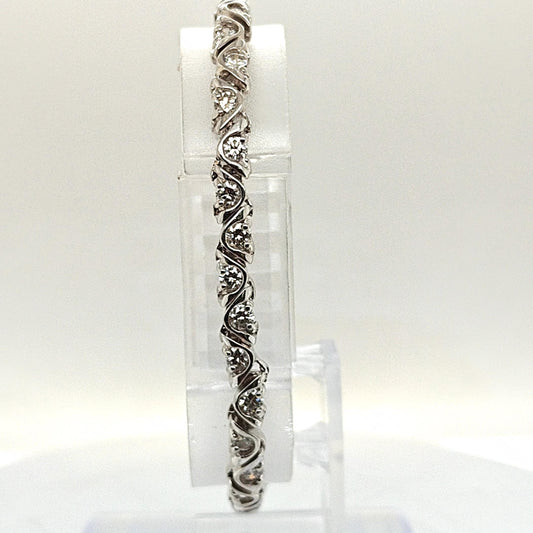 DIAMOND BRACELET 4.55CT WHITE GOLD