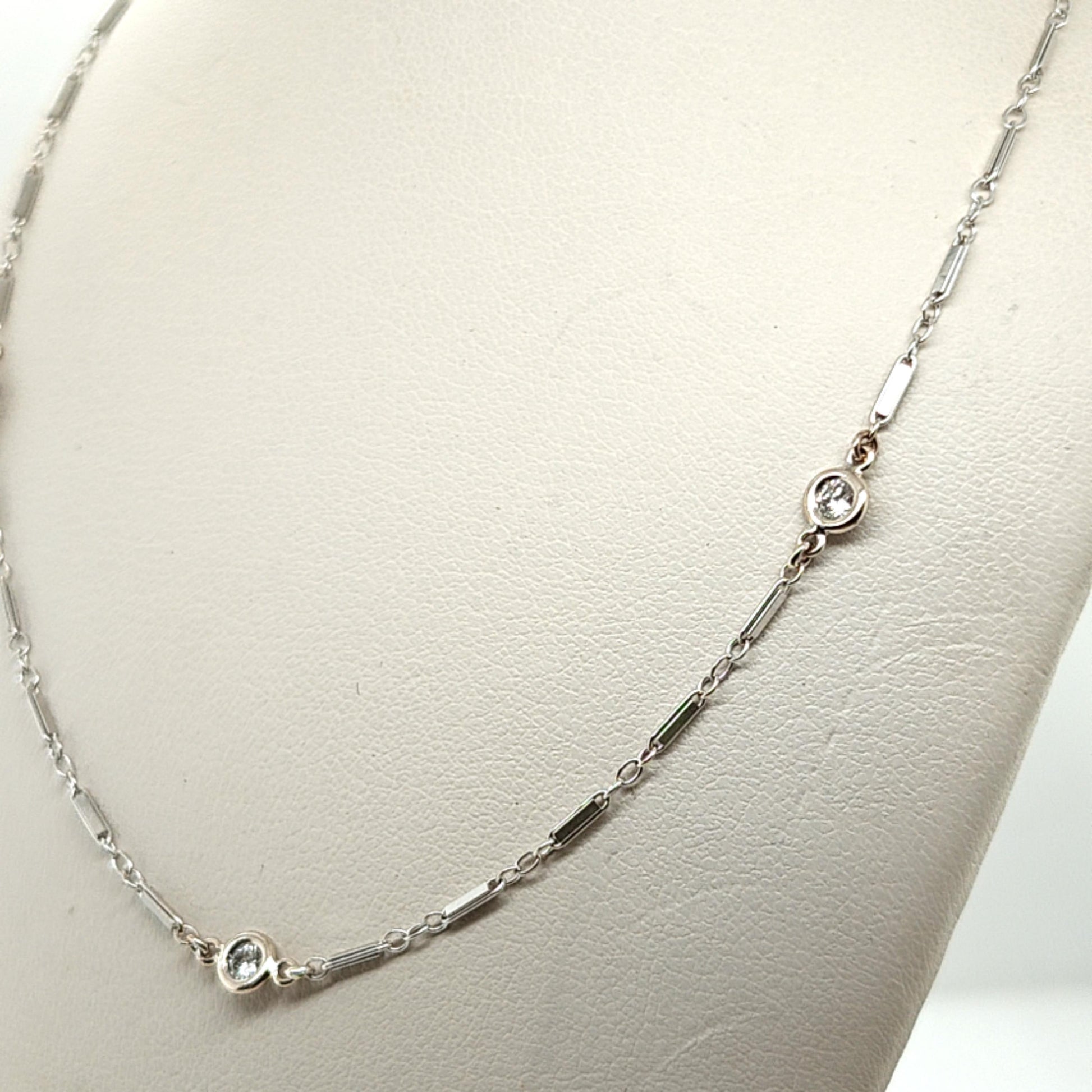 DIAMONDS BY THE YARD NECKLACE 0.90CT WHITE GOLD