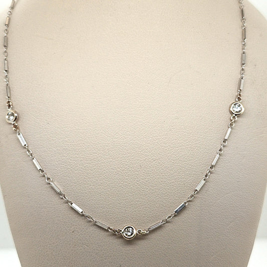 DIAMONDS BY THE YARD NECKLACE 0.90CT WHITE GOLD
