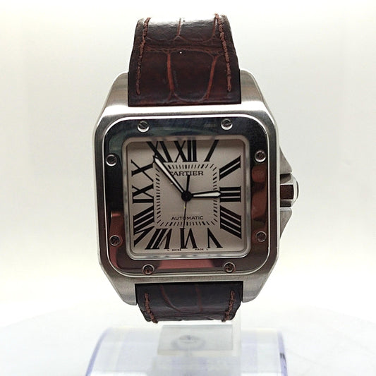 CARTIER SANTOS 100 AUTOMATIC WATCH STAINLESS STEEL