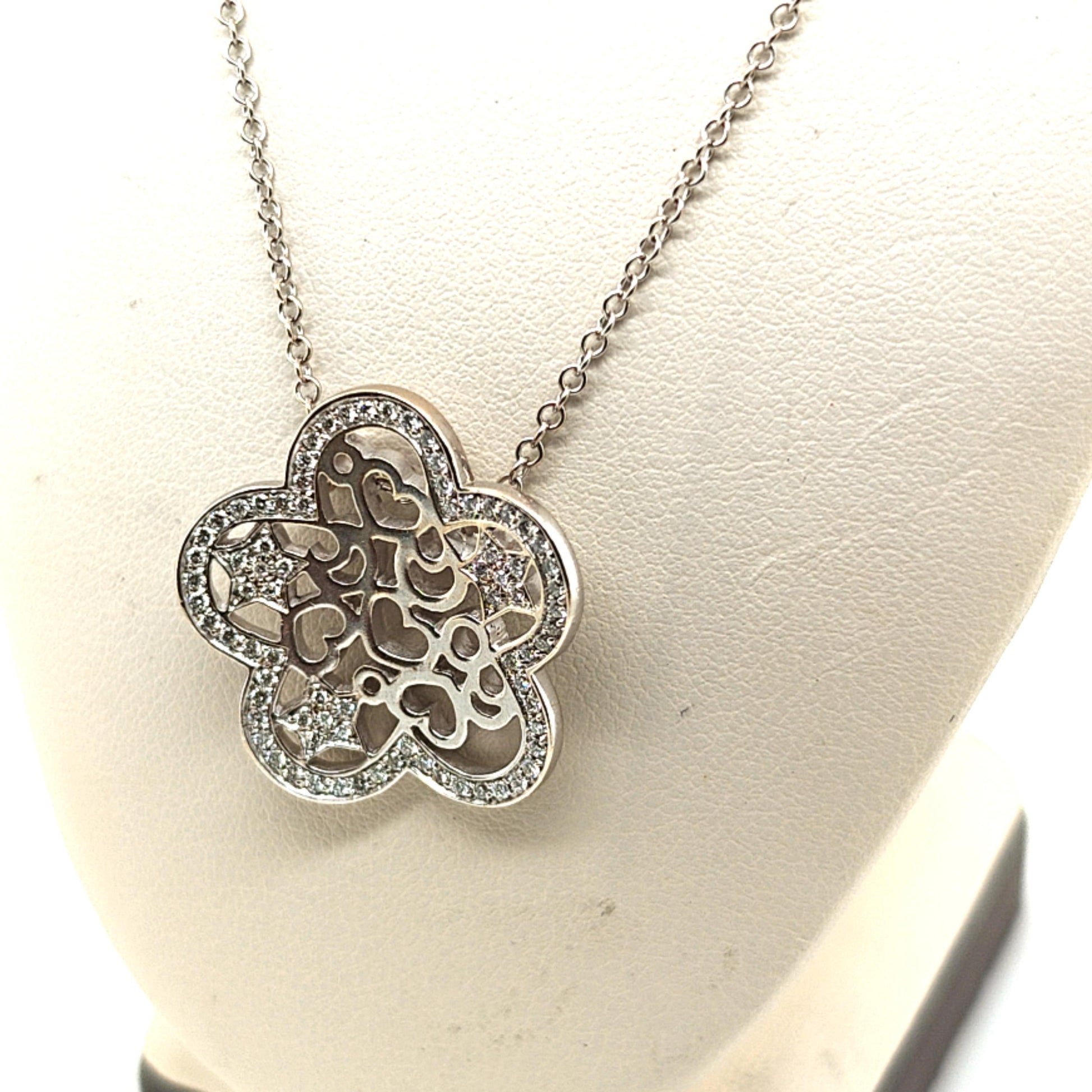 DIAMOND PENDANT NECKLACE PASCUALE BRUNI WHITE GOLD