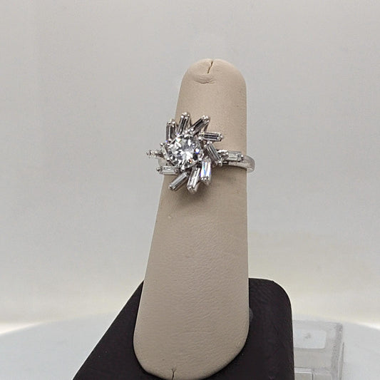 DIAMOND CLUSTER RING 2.02CTW PLATINUM