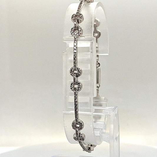 DIAMOND LINK BRACELET 2.0CT WHITE GOLD