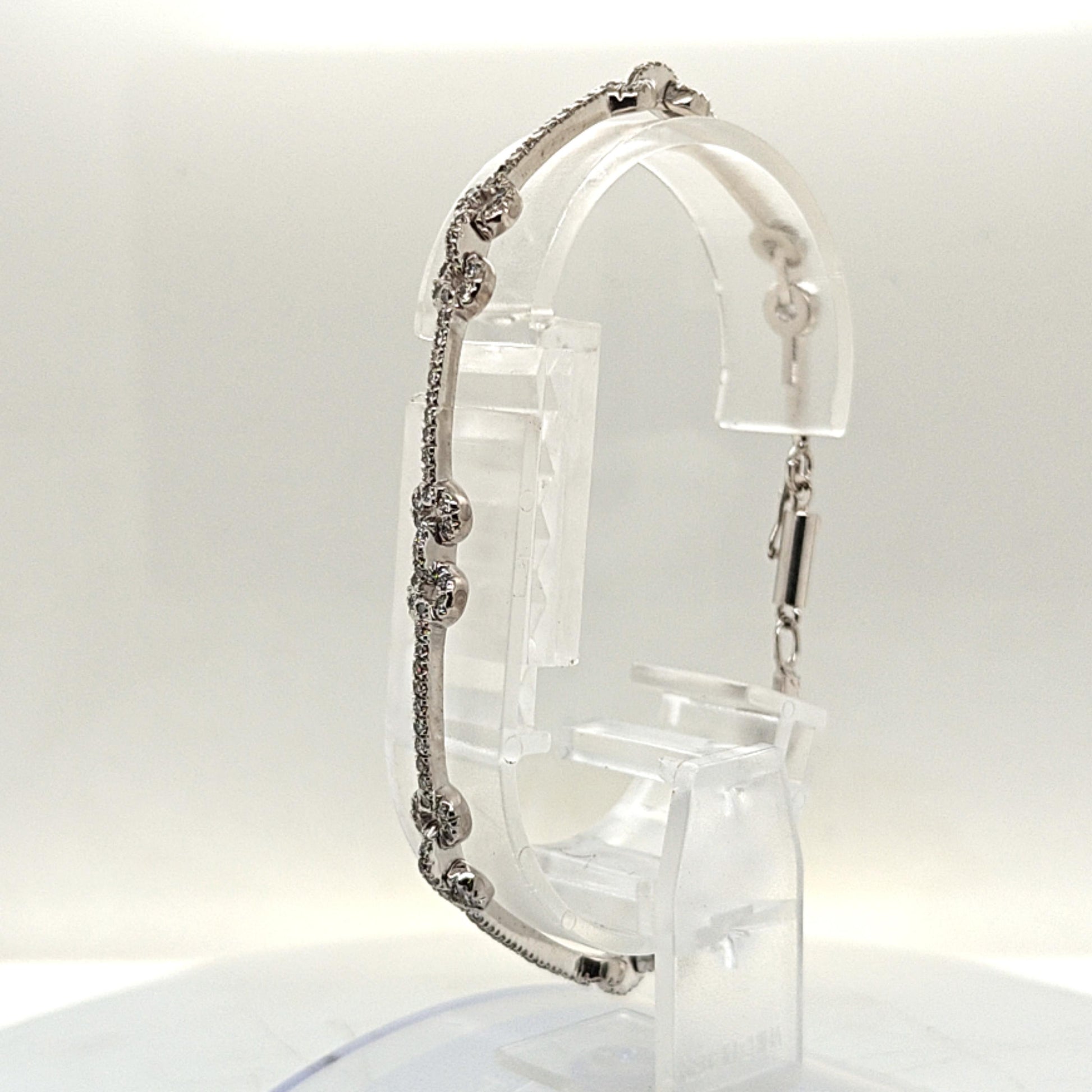 DIAMOND LINK BRACELET 2.0CT WHITE GOLD