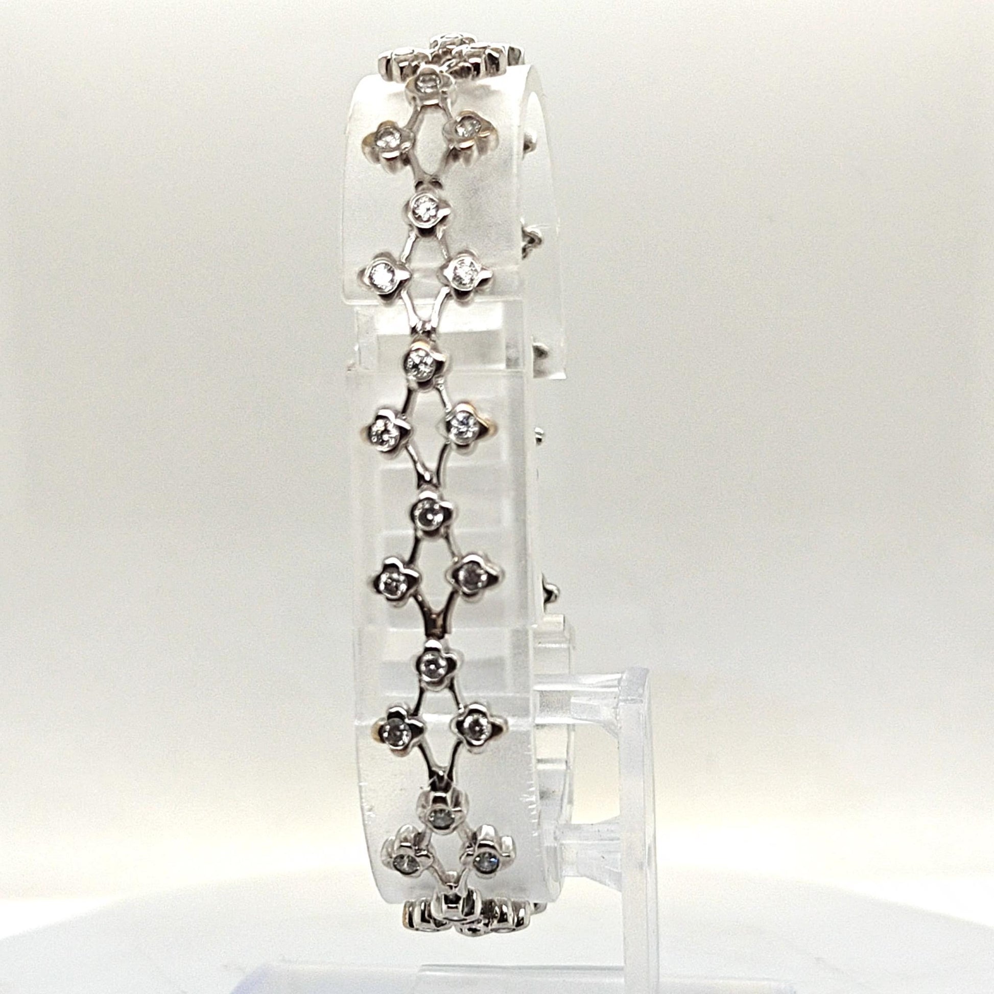 DIAMOND BRACELET 1.55CT WHITE GOLD